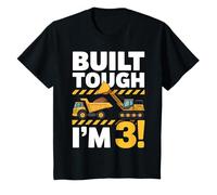 Enfant Built Tough I'm 3 Construction Truck 3 Years Old Birthday T-Shirt