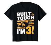 Enfant Built Tough I'm 3 Construction Truck 3 Years Old Birthday T-Shirt