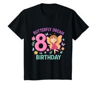 Enfant Butterfly Dream Huitième Anniversaire Fille T-Shirt