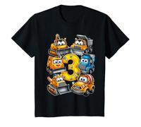 Enfant Cadeau 3 Ans Garçon Engins de Chantier Camion Pelleteuse T-Shirt