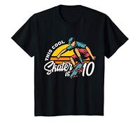 Enfant Cadeau d'anniversaire de 10 ans Skater Skateboarder Garçons T-Shirt