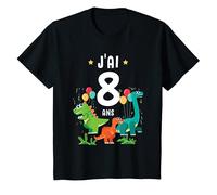 Enfant Cadeau du dinos pour le huitième anniversaire Garçons Filles T-Shirt