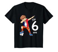 Enfant Cadeau du Football pour Le sixième Anniversaire T-Shirt