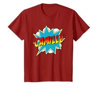 Enfant Camille Name Superhero BD pour garçons T-Shirt