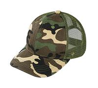 Enfant Casquette de Baseball Camouflage Casquette Été Protection Solaire Casquette Cap en Coton et Maille Respirante Chapeau de Sport Réglable Casquette de Visière Hat Extérieur Fille Garçon