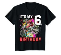 Enfant C'est l'anniversaire de mon sixième garçon avec Dirt Bike MX Motocross T-Shirt