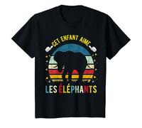 Enfant Cet Enfant Aime Les Éléphants Cadeau Éléphant T-Shirt