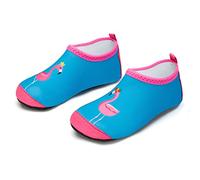 Enfant Chaussures Aquatiques Fille Garçon Chaussons de Plongée Chaussettes Séchage Rapide Antidérapant Pieds Nus d'eau pour Sports Nautiques Piscine et Plage Natation Surf Voile Mer(bleu,26/27 EU)