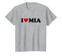 Enfant Chemise « I Love Mia » pour garçon, fille, enfant T-Shirt