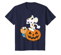 Enfant Citrouille d'halloween Danger Mouse & Penfold pour Enfants T-Shirt