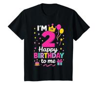 Enfant Cute 2nd Birthday for Girls Boys I’m 2 Happy Birthday to Me T-Shirt