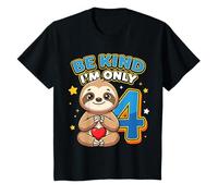Enfant Cute Sloth I'm 4 Funny Fourth Birthday T-Shirt