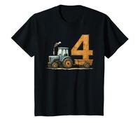 Enfant Cute Tractor 4rd Birthday 4 Year Old Kids T-Shirt