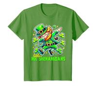 Enfant Dabbing Leprechaun Funny Kids Boys St Patrick Day T-Shirt