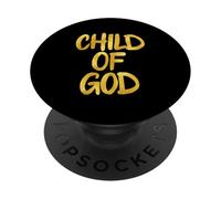 Enfant de Dieu, croyant, Religieux, catholique, adorateur Jésus PopSockets PopGrip Adhésif