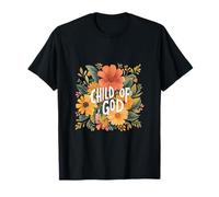 Enfant de Dieu Fleurs Dieu Foi Jésus T-Shirt