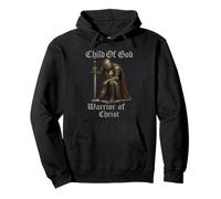 Enfant de Dieu, Guerrier du Christ - Chevalier catholique Sweat à Capuche