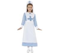 Enfant Déguisement Fille WW1 Vintage Infirmière Livre Jour Costume Smiffys