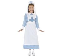Enfant Déguisement Fille WW1 Vintage Infirmière Livre Jour Costume Smiffys