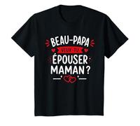 Enfant Demande en Mariage Originale Beau Papa Veux-tu épouser Maman T-Shirt