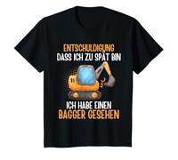 Enfant Désolé que je suis en retard j'ai vu une pelleteuse T-Shirt