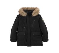 Enfant Doudoune Hiver Manteau Garçon Veste à Capuche, Blouson Couleur Unie Manches Longues Chaud Coupe Vent Vêtement Chaud d'Extérieur Quotidien 8-12 Ans