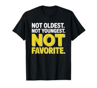 Enfant du Milieu Pas Le Préféré Ordre De Naissance Humour T-Shirt