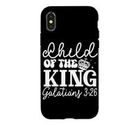 Enfant du Roi Galates 3:26 Design Couronne Royale Coque pour iPhone X/XS
