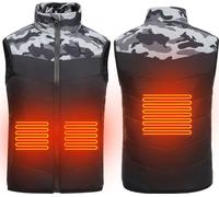 Enfant Electric Heated Vest USB Winter Warmer Veste Outdoor Intelligent Vêtements sans manches Manteaux en coton - 140cm Gris