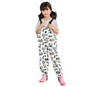 Enfant en Bas âge Enfants Garçons Filles Pluie Neige Salopette Coupe-Vent Imperméable Boue Combinaison Combishort Mélange de Polyester Idéal pour Les Loisirs, Tous Les Jours, (Multicolor, 6-7 Years)