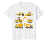 Enfant Engins de Chantier Pelles Pelleteuse Tracteur Excavateur T-Shirt