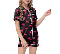 Enfant Ensemble de Pyjama Manches Longues en Coton Haut Pantalons Doux Tenue 2 Pieces Coffret Nuit d'hiver pour Enfants Jeunes Filles