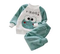 Enfant Ensemble de Pyjama Manches Longues Ensembles Fille et Ado Haut Pantalons 2 Pièces Bien serré Coupe troite Coffret Nuit d'hiver pour Enfants Adultes