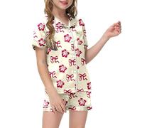 Enfant Ensemble de Pyjama Pyjamas Filles Enfants Simple Doux Surpyjama Kids Unisex Coton en Bas Ge Deux PièCes Coffret Nuit d'hiver pour ou Ado