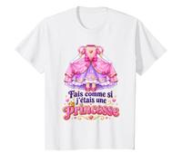 Enfant Fais comme si J'étais Une Princesse Cadeau Fille Couronne T-Shirt