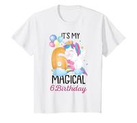 Enfant Fête d'anniversaire pour Fille It's My Magical 6ème Anniversaire T-Shirt