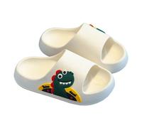 Enfant Fille Cratoon Sandales d'eau antidérapantes Douche Salle de bain Pantoufles Sandales Pantoufles étroites 22, Blanc., 28.5 Little Kid