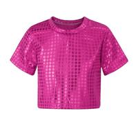 Enfant Fille Garçon blanc gris Pantalon Evasé Danse Latine Tango Paillettes Brillant Pantalon Danse Rue Jazz Hip-hop Pantalon à Pattes D'éléphant Partie Performance Blanc cassé vin rouge 110 140 4 ans