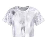 Enfant Fille Garçon blanc gris Pantalon Evasé Danse Latine Tango Paillettes Brillant Pantalon Danse Rue Jazz Hip-hop Pantalon à Pattes D'éléphant Partie Performance Blanc cassé vin rouge 110 140 4 ans