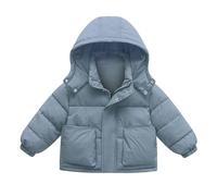 Enfant Fille Manteau d'Hiver Chaude Doudoune Chaud Veste à Capuche Fourrrure Parka Rembourré Blouson Imprimé Doudoune Parka Outwear