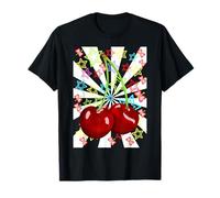 Enfant Fille Rétro Fruits Été Cerises Cerises 80 T-Shirt