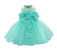Enfant Fille Robe de Soirée Sequins Bowknots Tulle sans Manches Anniversaire Noeud Papillon Robe pour La Fête Robes Formelle Fête D'anniversaire Mariage Demoiselle D'honneur Fille Âge pour 6-24 mois