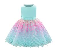 Enfant Fille Robe de Soirée Sequins Bowknots Tulle sans Manches Anniversaire Noeud Papillon Robe pour La Fête Robes Formelle Fête D'anniversaire Mariage Demoiselle D'honneur Fille Âge pour 6-24 mois