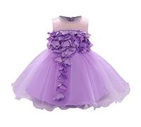 Enfant Fille Robe de Soirée Sequins Bowknots Tulle sans Manches Anniversaire Noeud Papillon Robe pour La Fête Robes Formelle Fête D'anniversaire Mariage Demoiselle D'honneur Fille Âge pour 6-24 mois