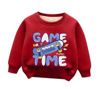 Enfant Fille Sweatshirt Oversize Ample Confortable Manche Longue T-Shirts Mignons Vêtements d'automne Couleur Unie Basique Sport Casual Tunique Pull Baggy - Chemisier léger