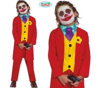 Enfant Film Sourire Villain Costume Déguisement Joker Type Costume Neuf Fg