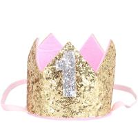Enfant Fleur Couronne Bande De Cheveux Anniversaire Bandeau Princesse Bébé s Couronne Glitter Adorable Cheveux Accessoires Pour Bébés Petites s D'orBelle et intelligente