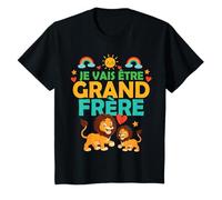 Enfant Futur Grand Frère 2026 Lion Annonce Grossesse 2ème Bébé T-Shirt
