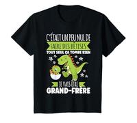 Enfant Futur Grand Frère Drôle Annonce Dinosaure Bêtises Cadeau T-Shirt