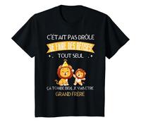 Enfant Futur Grand Frère Drôle Annonce Lion Bêtises Cadeau T-Shirt